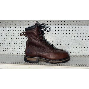 ROCKY IronClad Mens Leather Waterproof Slip Resistant Work Boots Size 10.5 WIDE